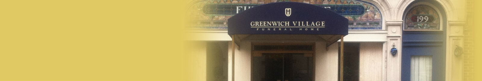 Greenwich Village Funeral Home Facade with Awning